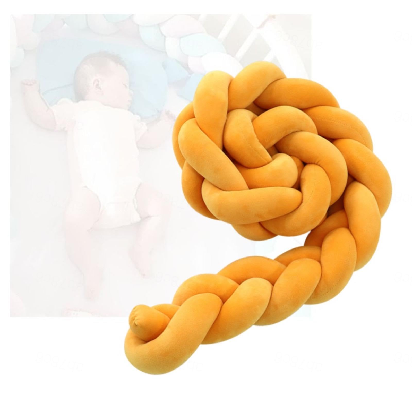 Oreiller mémoire de forme en coton moelleux tressé luxe pour lit bébé