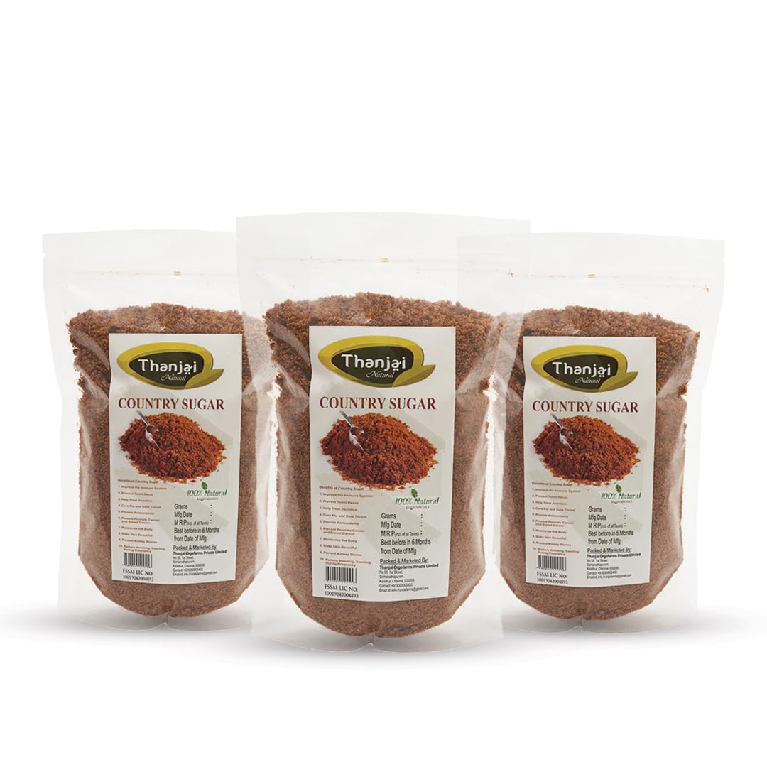 Thanjai Natural Pure Country Sugar 3000 Grams 100% Natural