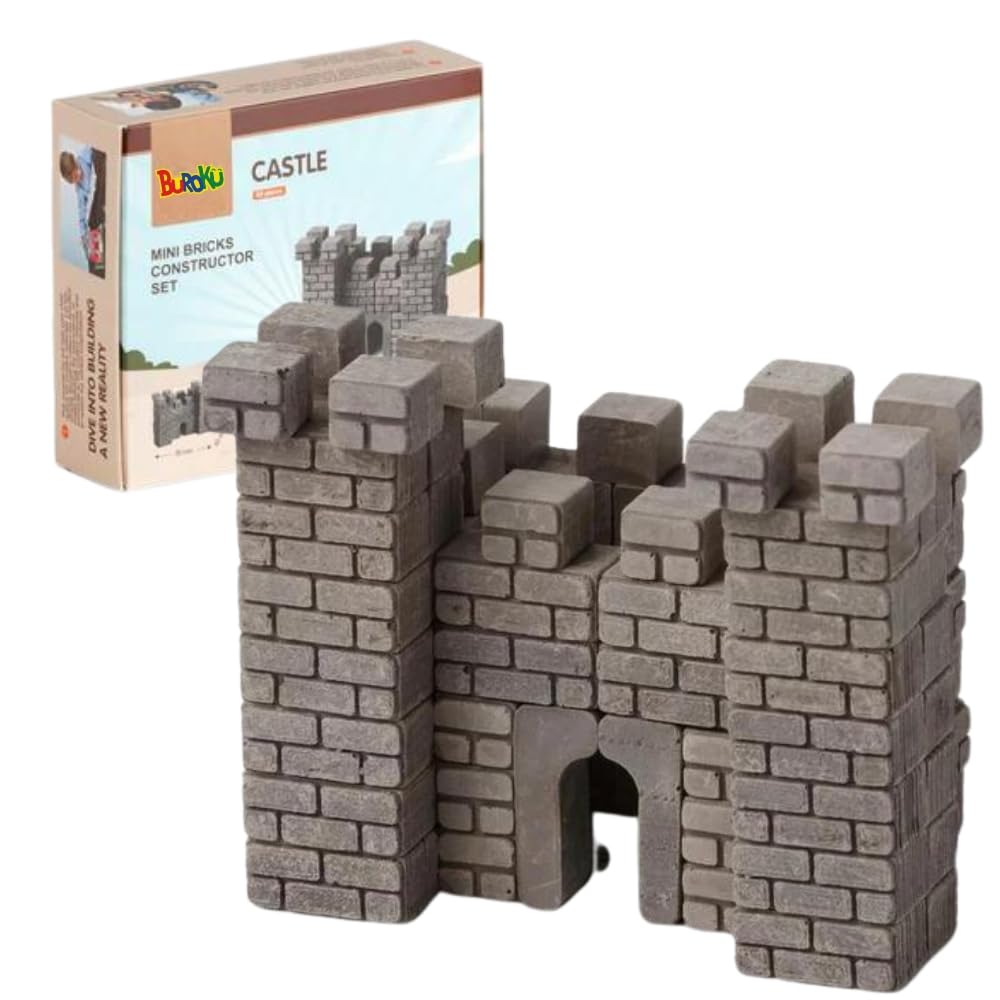 Blocchi Costruzione Castello Con Piscina E Fiori Di Pesca - Giocattolo Educativo 6-12 Anni
