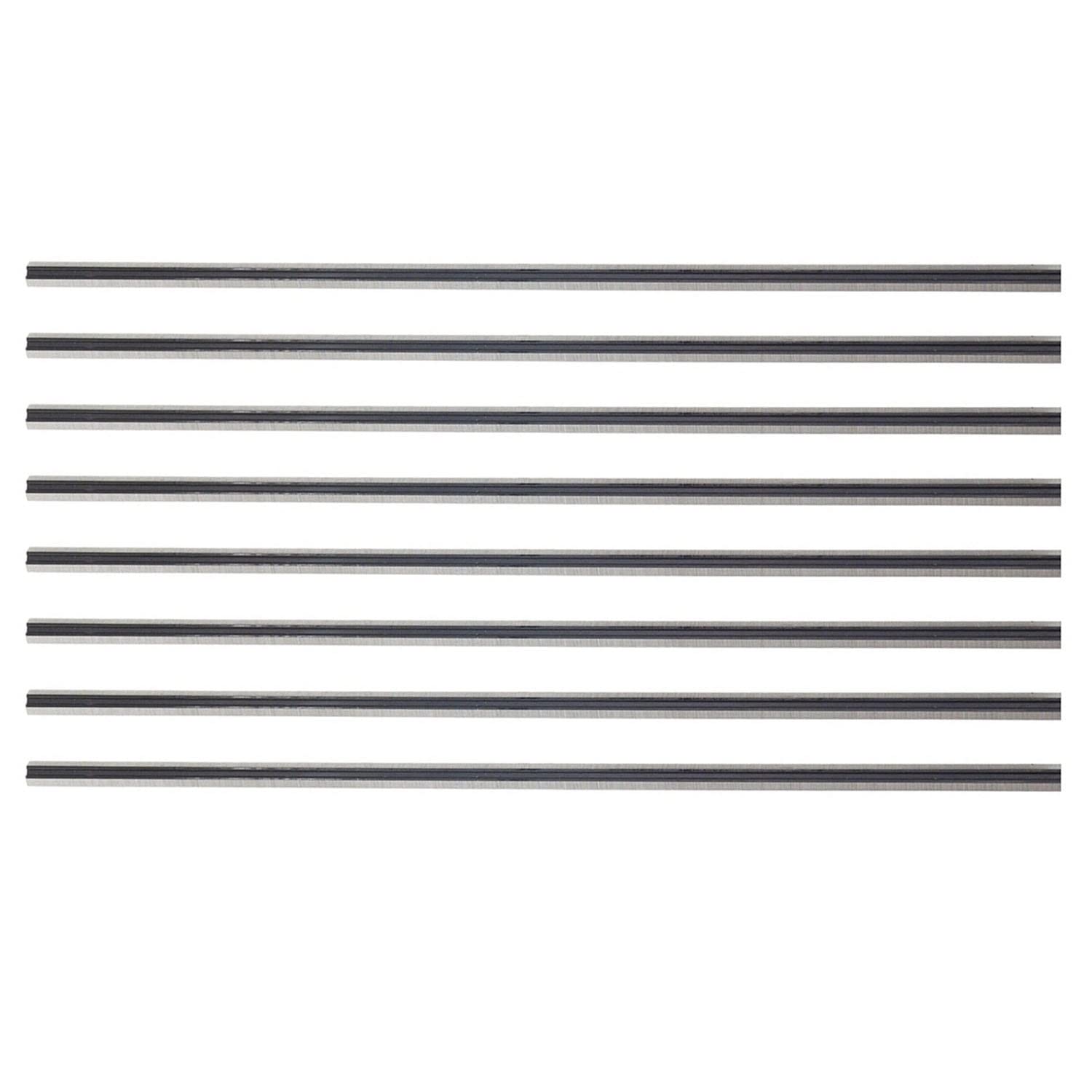 DSAINT Cuchillas cepilladoras de 306x8x2,0mm, repuesto HSS for Makita 2012 y 2012NB, cepilladora de espesor tratada térmicamente, doble filo, 8 Uds.