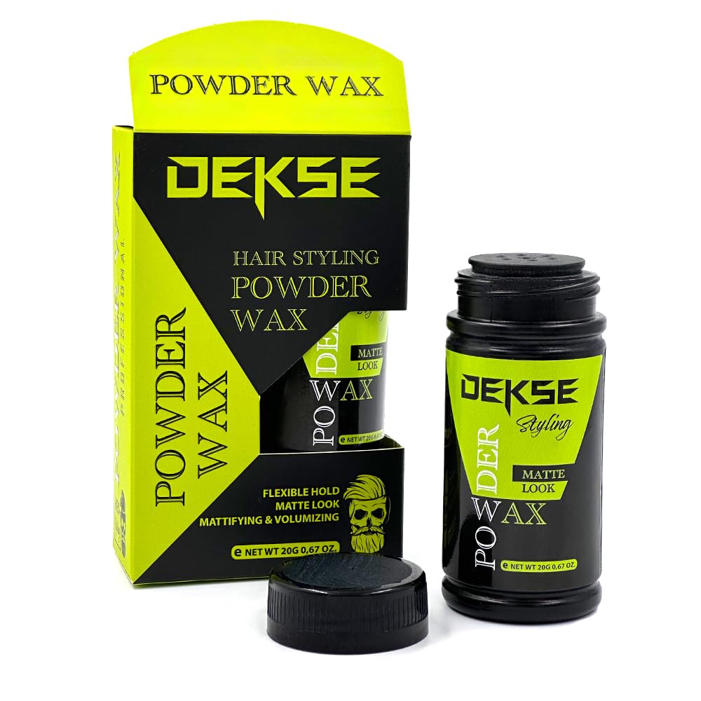 DEKSE Powder Wax 20 g Mattifying Volume Hair Styling Powder Wax Matte Volume Powder Wax Powder Wax Hair