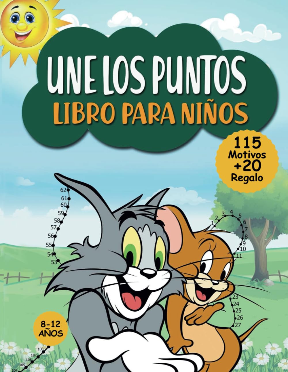 Une Los Puntos Libro Para Niños De 8 A 12 Años: 115 Divertidos Y Desafiantes Motivos Punto A Punto Para Niños Y Niñas De 8 A 10, 10 A 12 Años