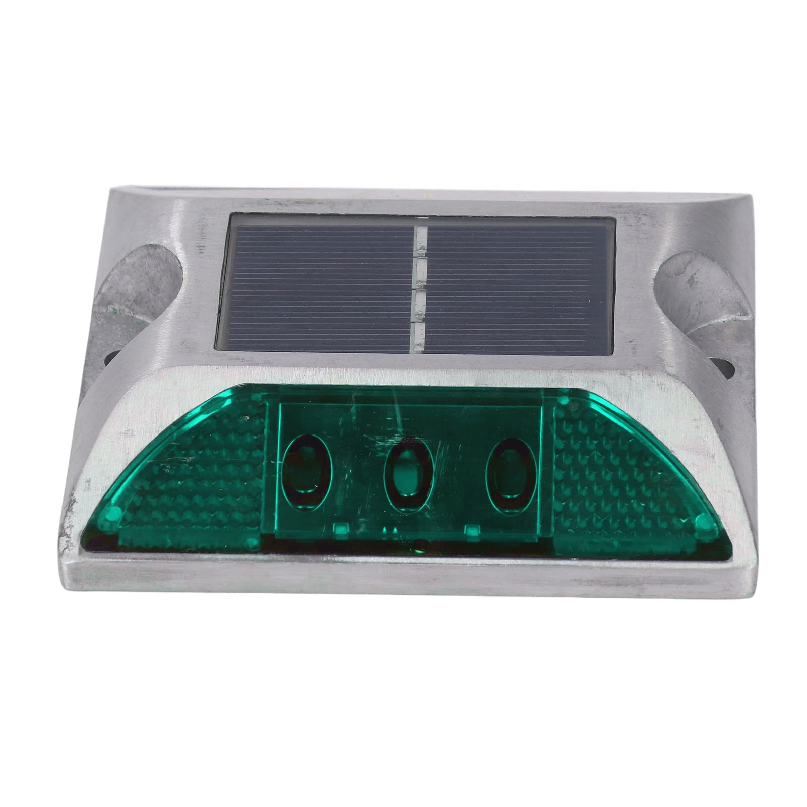 Lampe Solaire de Pont en Alliage d'Aluminium, Goujon de Route Solaire étanche avec Panneau Silicium Monocristallin pour Trottoir