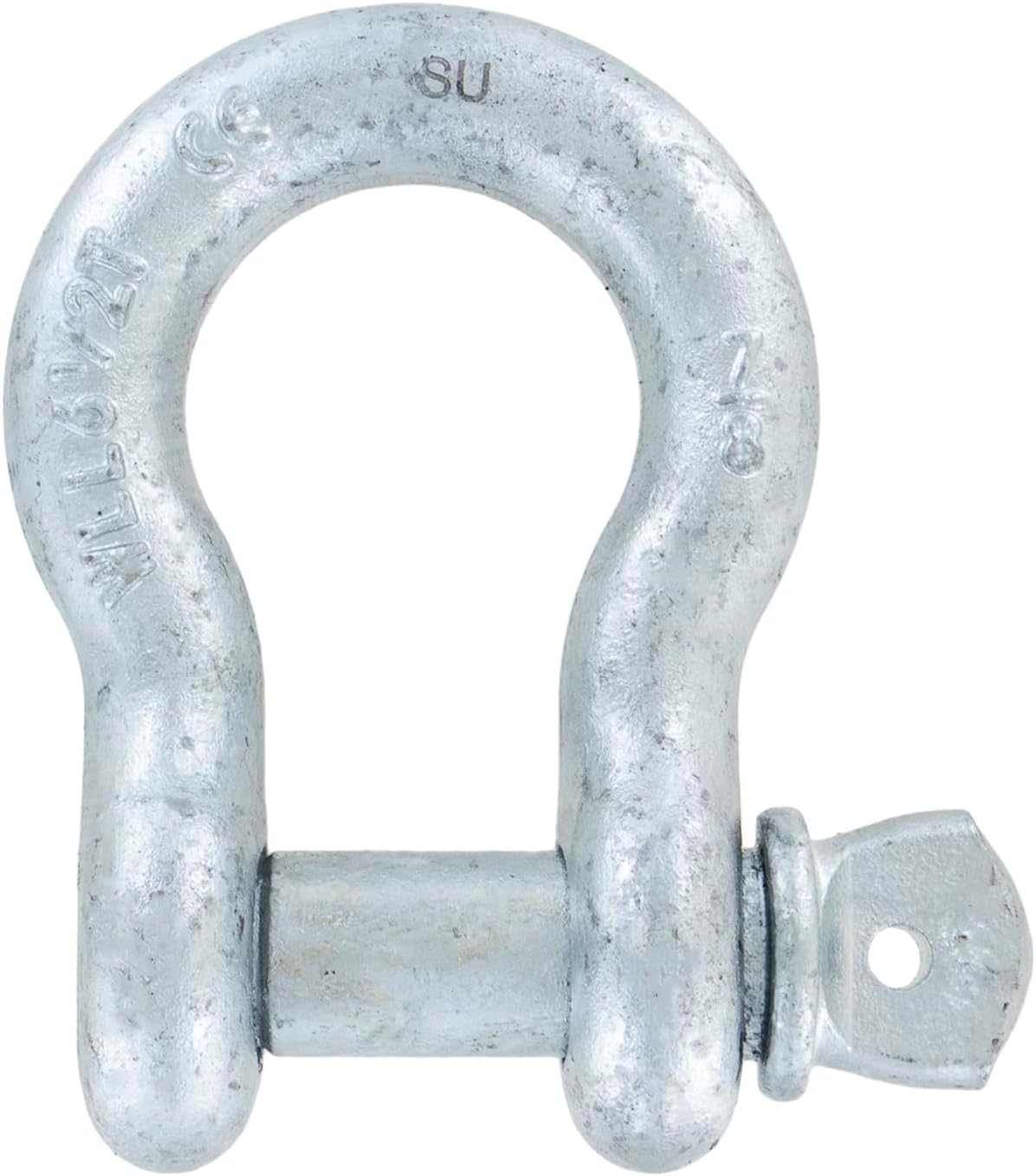 US Cargo Control 7/8 Inch Galvanized Screw Pin Anchor Shackle - Each with a 6.50 Ton Capacity