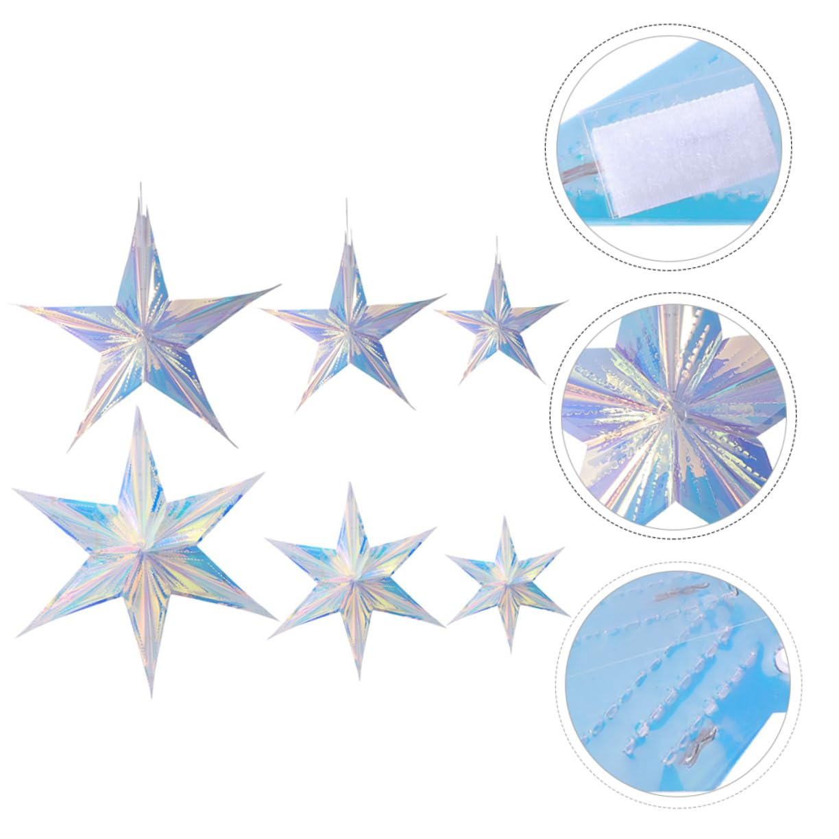 PRETYZOOM 12 Pz ciondolo decorativo stella glitterata ciondolo natalizio decorazioni natalizie per albero addobbi natalizi per albero ornamento da appendere per feste forniture per feste pvc