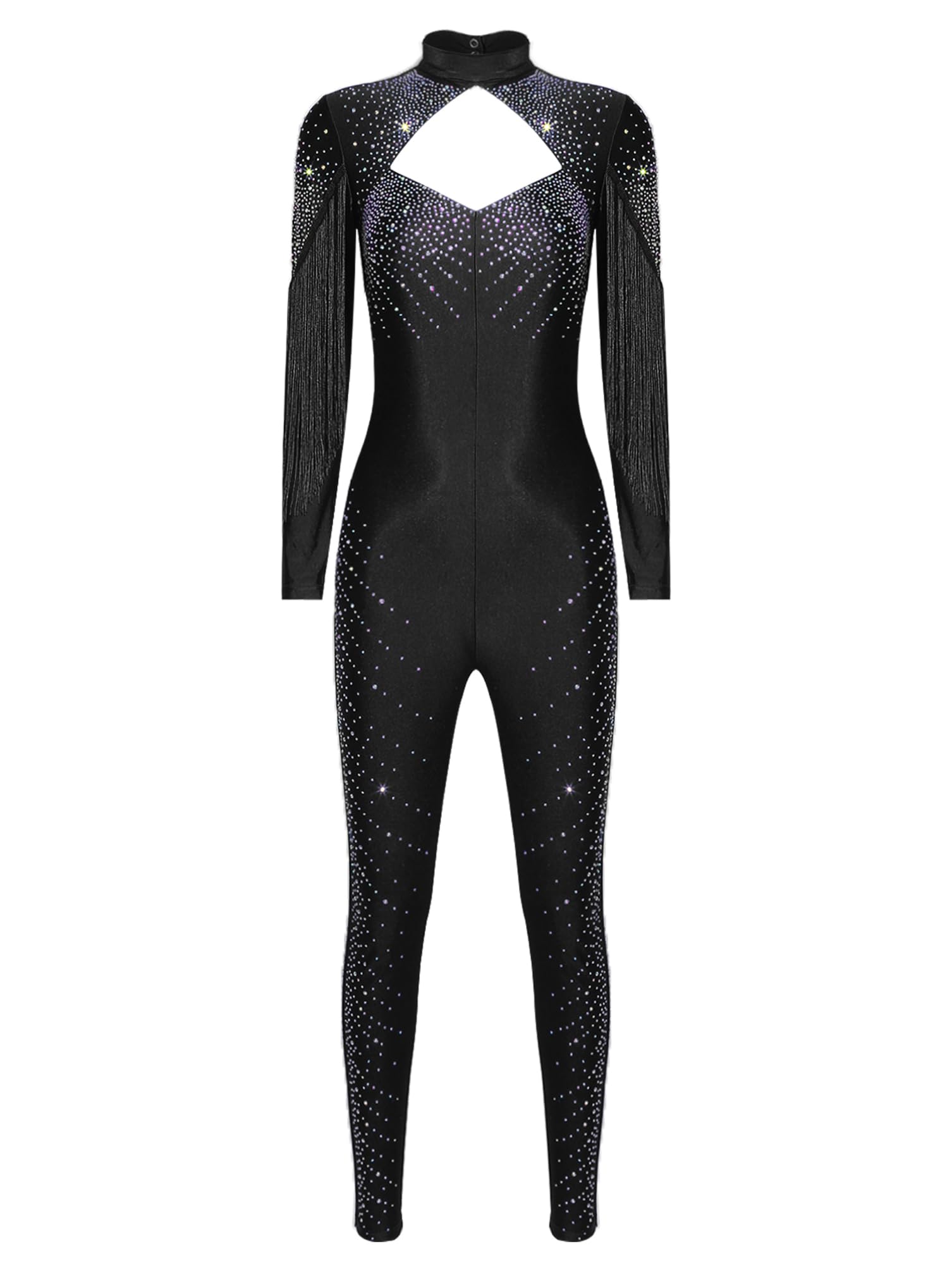 dPois Body da Pattinaggio Artistico Donna Manica Lunga Balletto Body Danza Classica Ginnastica Artistica Ballet Leotard Bodysuit da Allenamento Dancewear Performance