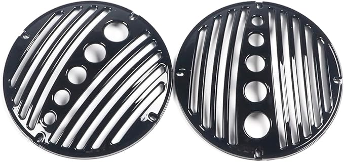 Tapas de Parlantes de 8" Vivid Black con Puerto para Tweeter para Harley Touring 1994-2013 miniatura 5