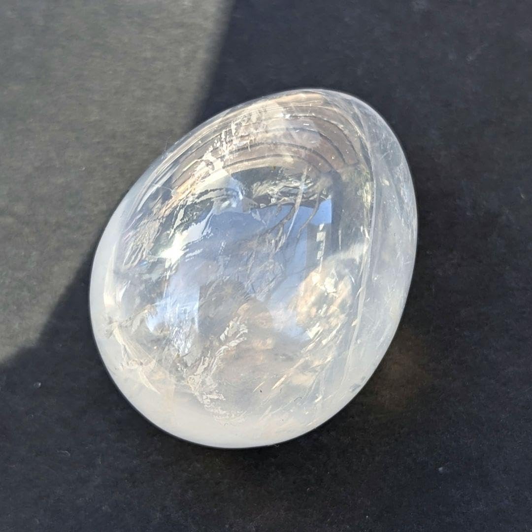 Amazon.co.jp: ジラソル エッグ ミルキークォーツ 天然石 卵 水晶