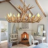 ❤️ Dimension des luminaires : diamètre du lustre en bois de cerf 33,8'' (86 cm), hauteur 16,5'' (42 cm), le lustre en bois de cerf comprend 12 bois de cerf = 9 bras de douille en bois de cerf + 3 bras en bois de cerf sans douille.