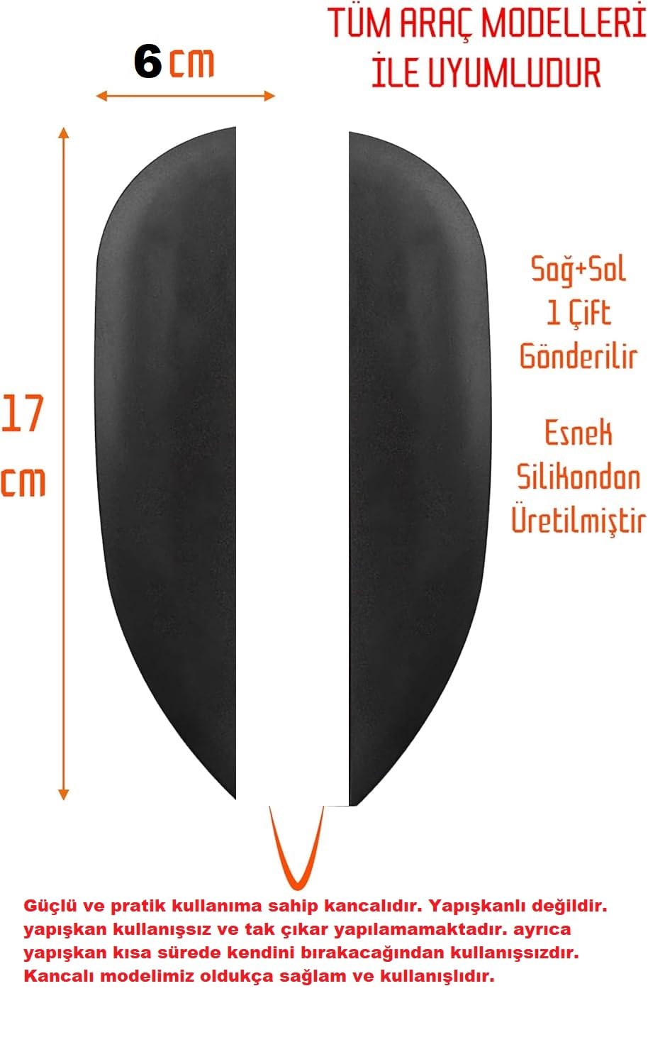 Luti Concept 2 Adet Sağ Sol Oto Araba Araç Dış Yan Ayna Yağmur Koruyucu Engelleyici Rüzgarlık Siperlik Karbon Desenli Otomobil Aynası Yağmur Koruyucu Vizör Rüzgarlık Yağmurluk