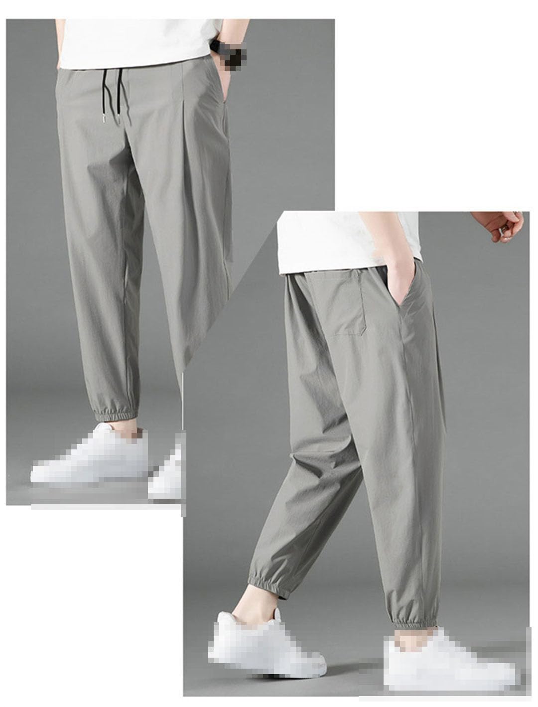 Pantalones De Verano para Hombre Pantalones Elásticos Casuales Pantalones De Gran Tamaño