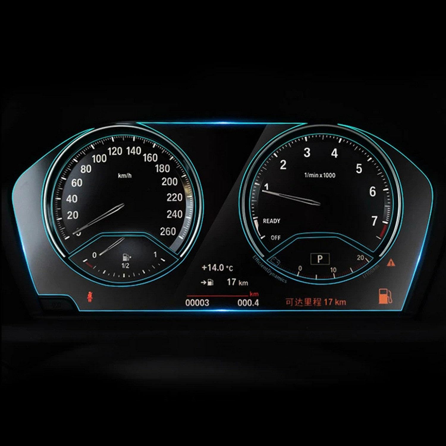 Film Speedometer anti rayures et protection console TPU pour BMW F45 F46