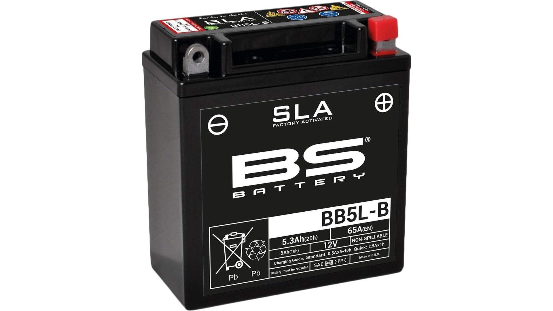 BS battery 300671 BB5L AGM SLA Batteria Moto - Nero
