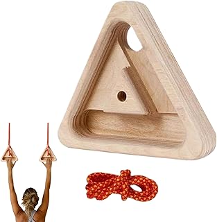 クライミングハングボード - 木製 携帯可能 三角形 ハングボード - ロッククライミングボード,家庭用 フィットネス ヨガ ワーク ジム スポーツ オフィス アパート 寮 旅行 日常ワークアウト 用