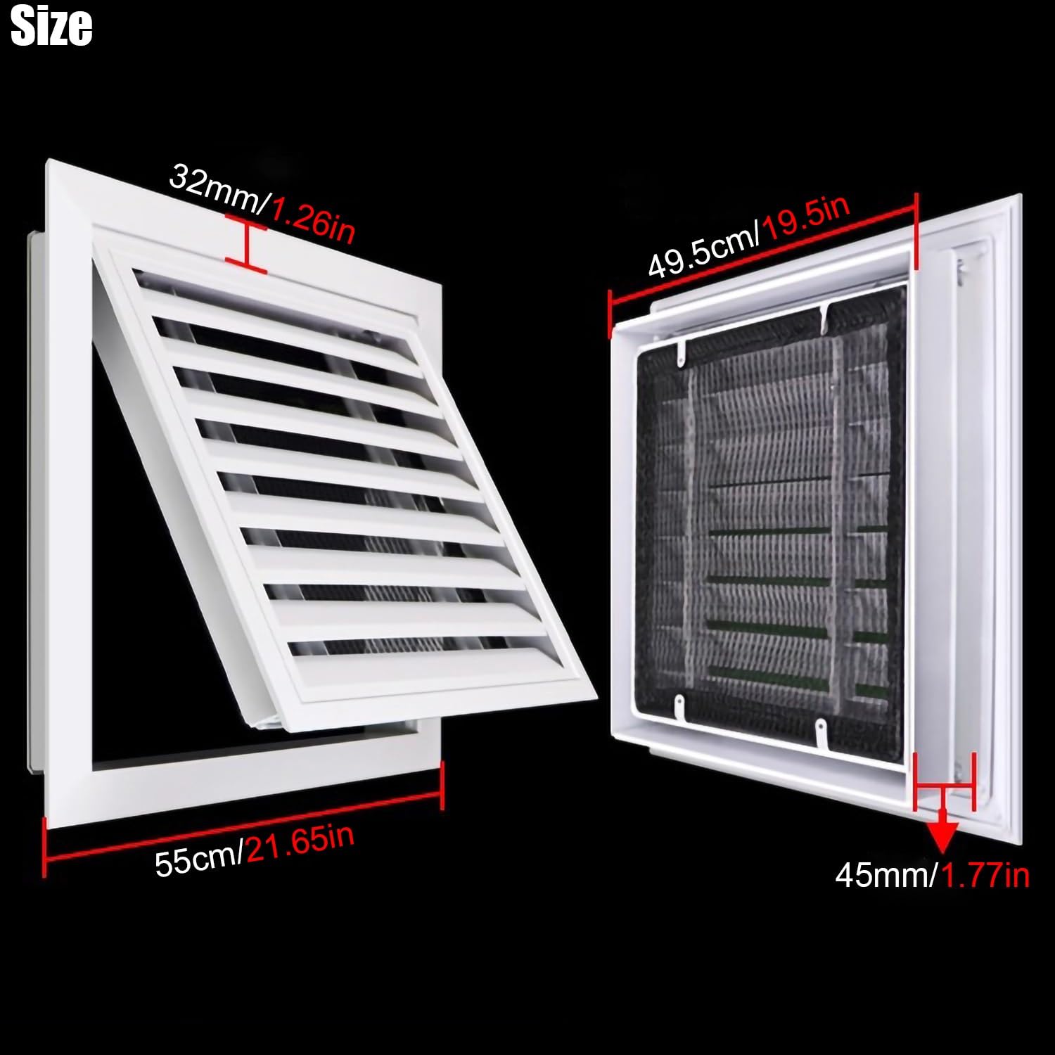 Aluminum Alloy Return Grille Access Panel