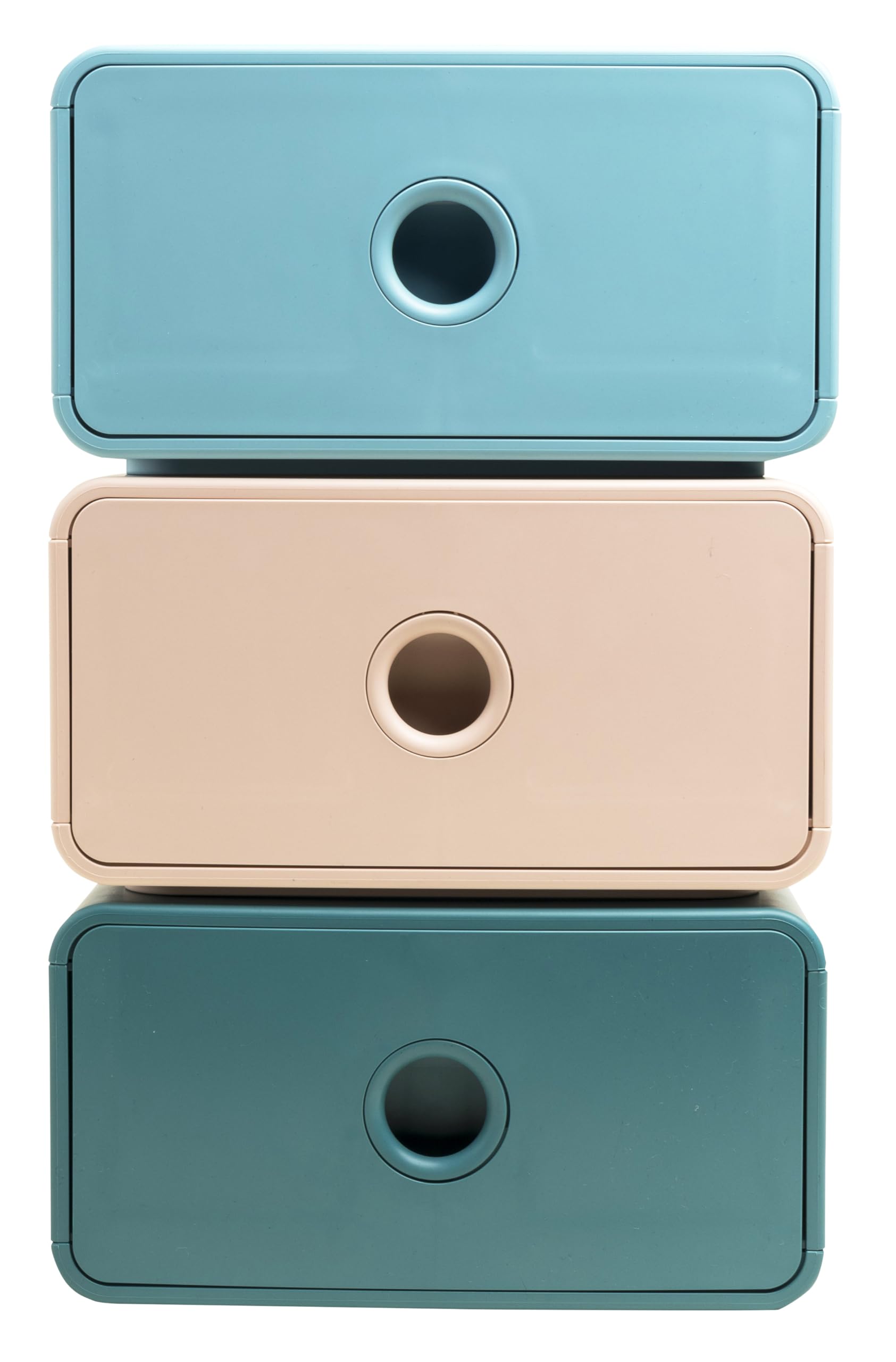 Lort de 3 mini module de classement Exacompta Tiny Box Skandi couleurs assorties