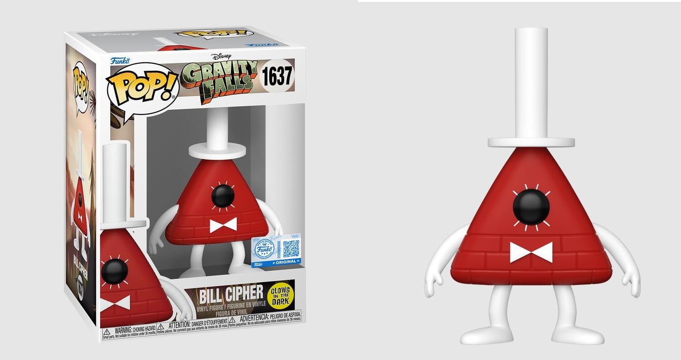 Amazon.com: Funko Gravity Falls Bill Cipher Glow in The Dark Pop