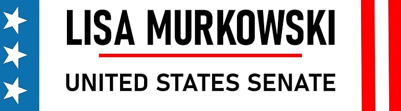 Lisa Murkowski Bumper Sticker - Waterproof - Vote for Senate Lisa Murkowski