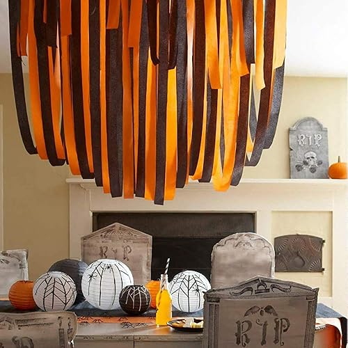 Vista 31 de 8 rollos de serpentinas de papel crepé doradas, decoración de fiesta de Año Nuevo, graduación, Navidad, arco iris, suministros de bricolaje