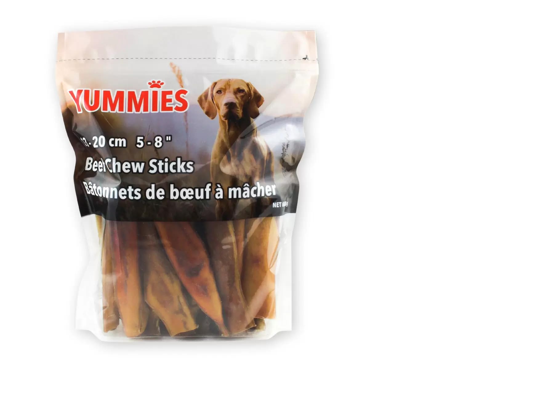 Preals Trading Yummies Beef Chew Sticks for Dogs, 5" - 8", 680g
