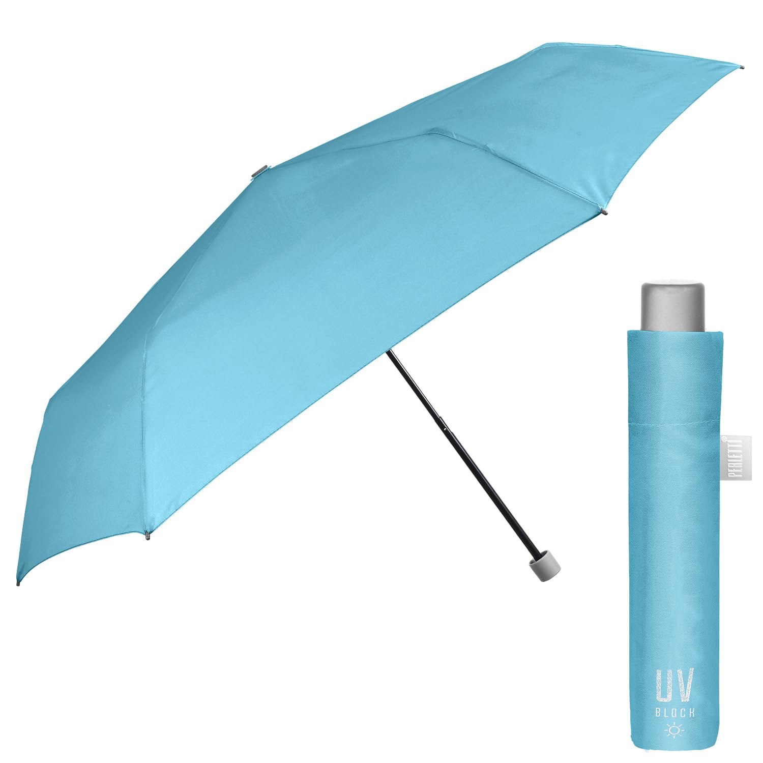 Ombrello Pieghevole Antivento Perletti - Design A Pois Con Cagnolini, Leggero E Compatto - Foto 11