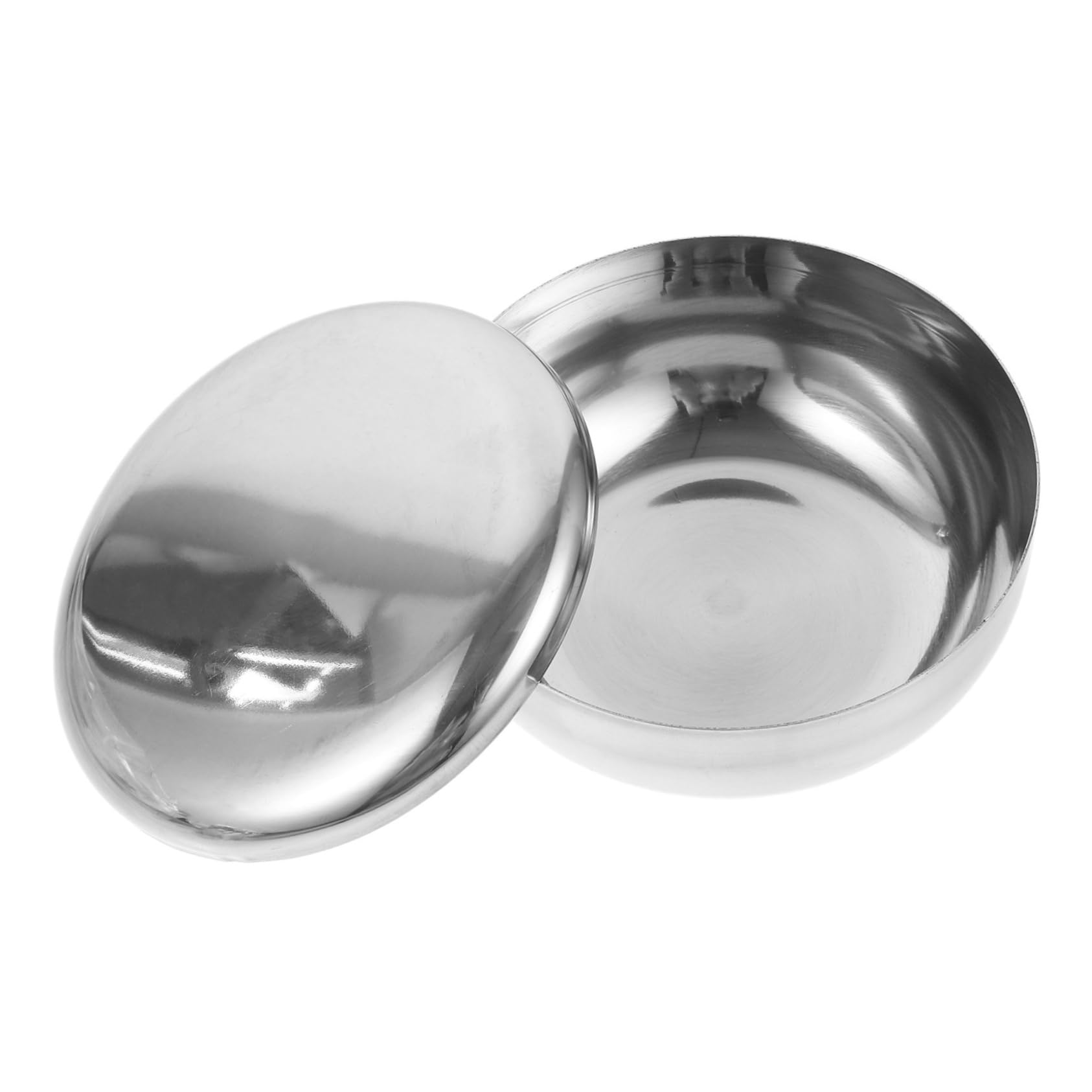 NOLITOY Shaving Soap Bowl Cup for Men Stainless Steel Shaving Mug 52mm High 73mm Diameter Classy Stylish