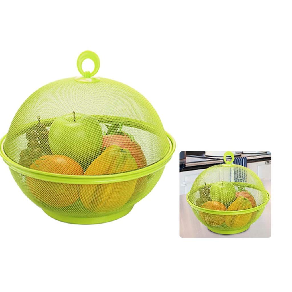 Corbeille à Fruits Avec Couvercle Sharplace - Grand Panier Rose Pour Cuisine