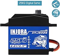 Vista 6 de INJORA RC Servo 55.1 lbs Servo Digital Servo Alto Torque RC Piezas para 1:10 RC Crawler VP VS4-10 SCX10 Pro SCX10 TRX4 D90