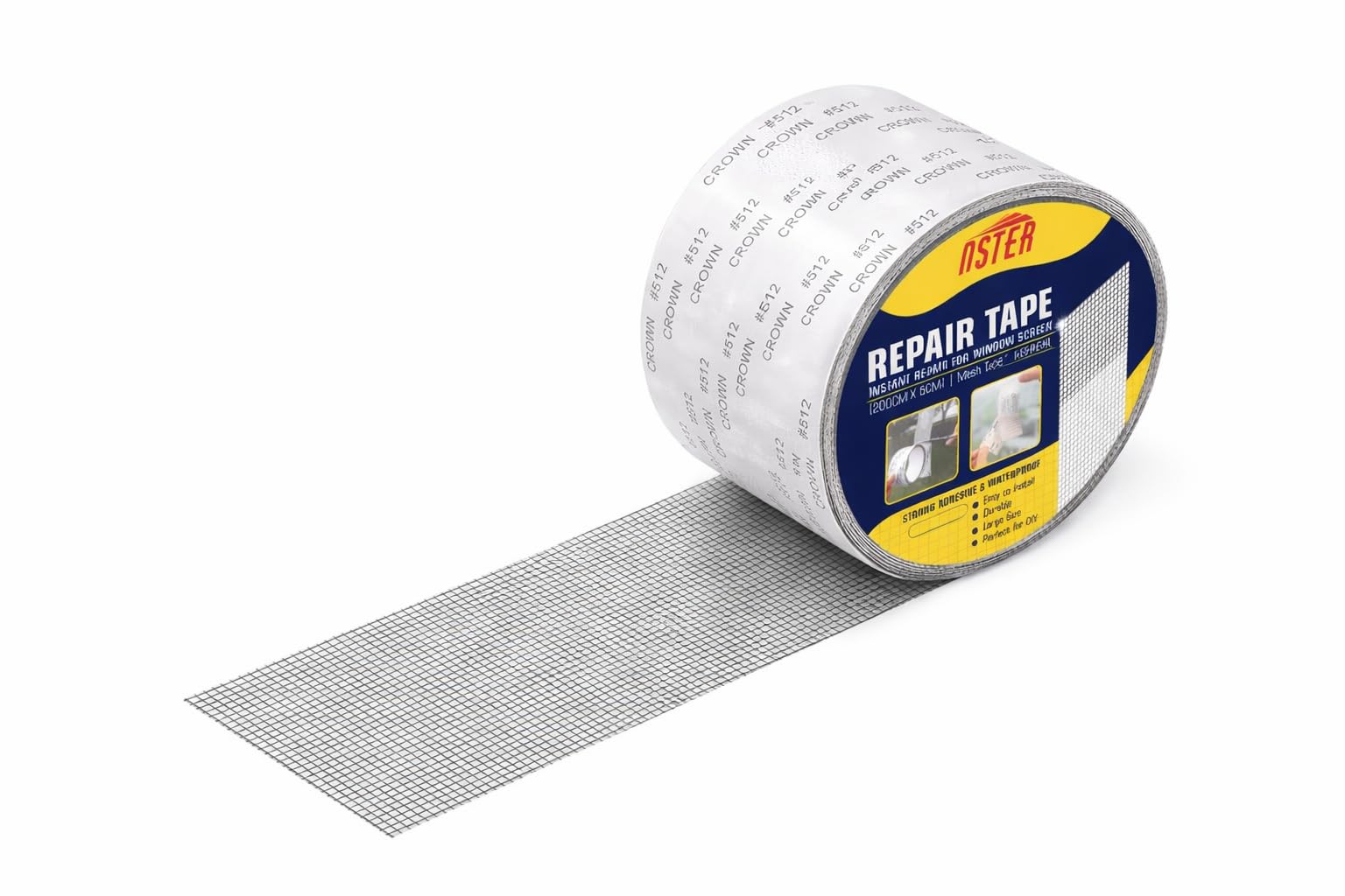 heavy-duty window screen repair mesh tape roll – self-adhesive net patch for mosquito screen, door & window hole fix, waterproof diy repair solution for home, kitchen & office