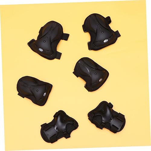 Miniatura 4 de CLISPEED 1 juego de muñequeras para niños, casco de patinaje para niños, almohadillas de patinaje sobre ruedas, rodillera, codo, equipo de