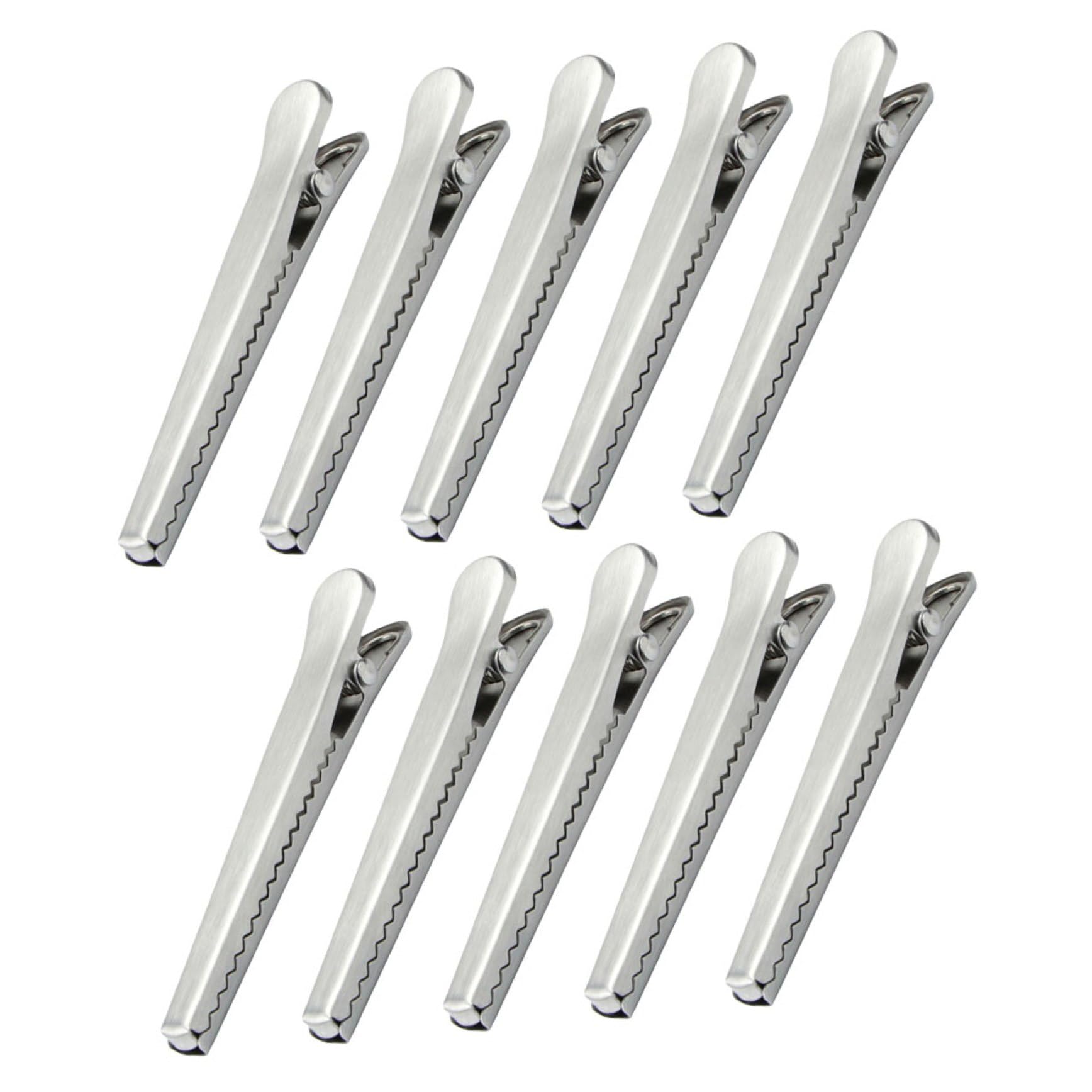 Clips de fermeture contre le gâchis alimentaire lot de 10 pinces en inox réutilisables