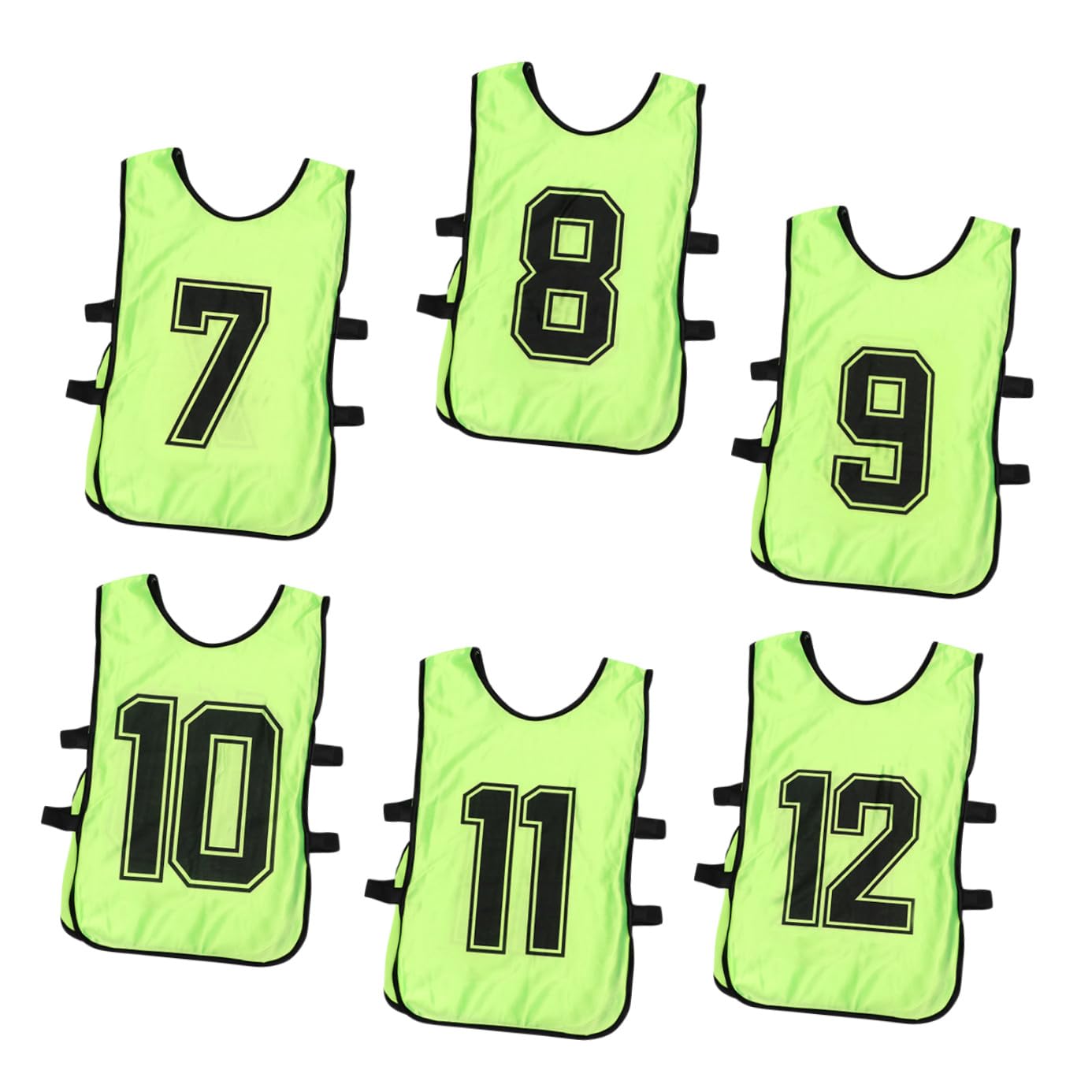 HANABASS 6pcs Youth Training Vests Comfortable Sports Bibs for Team Activities Polyester Breathable Design for Boys and Girls for Sports Practice and Events-image-10