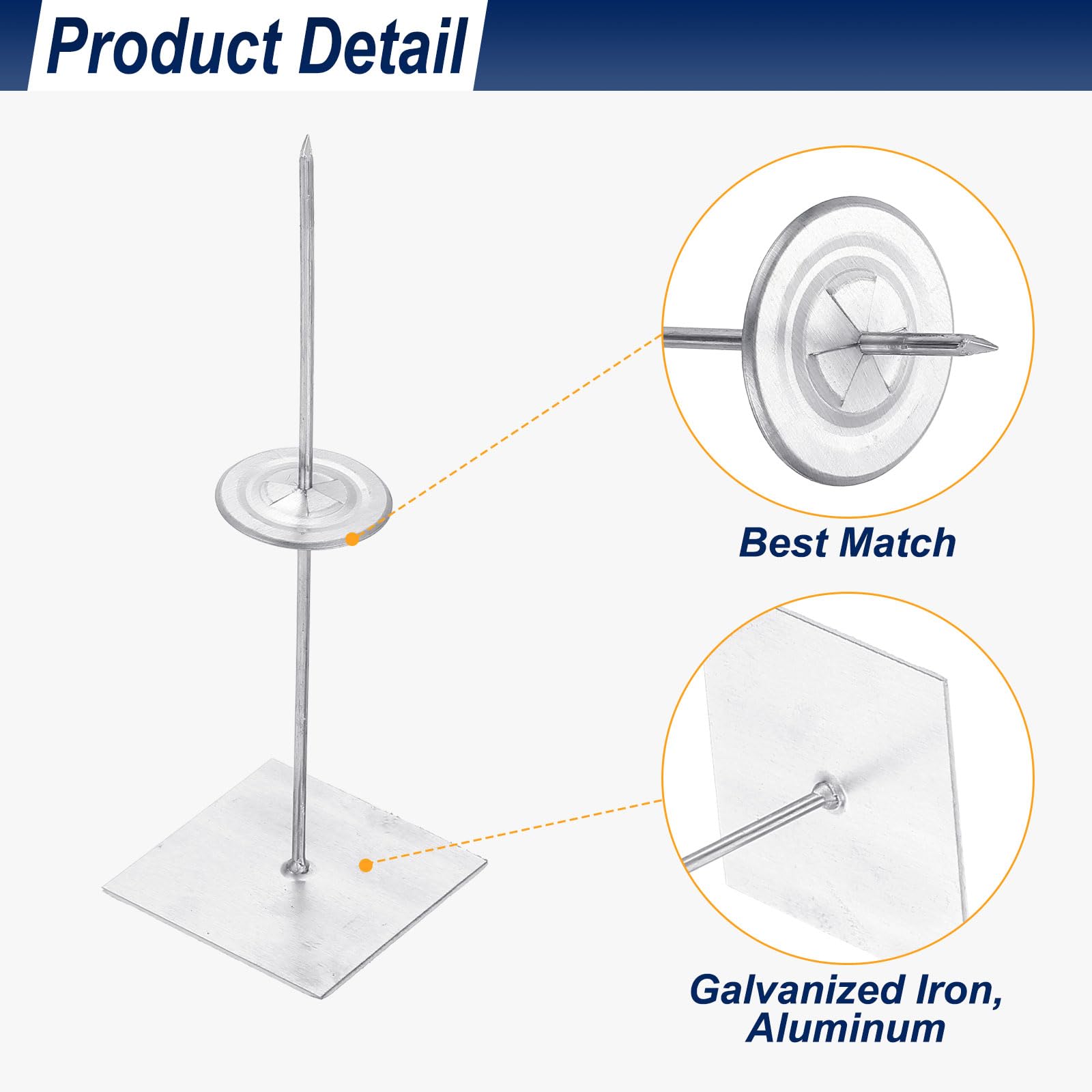 PATIKIL 150mm Self Stick Insulation Pins - Image 3