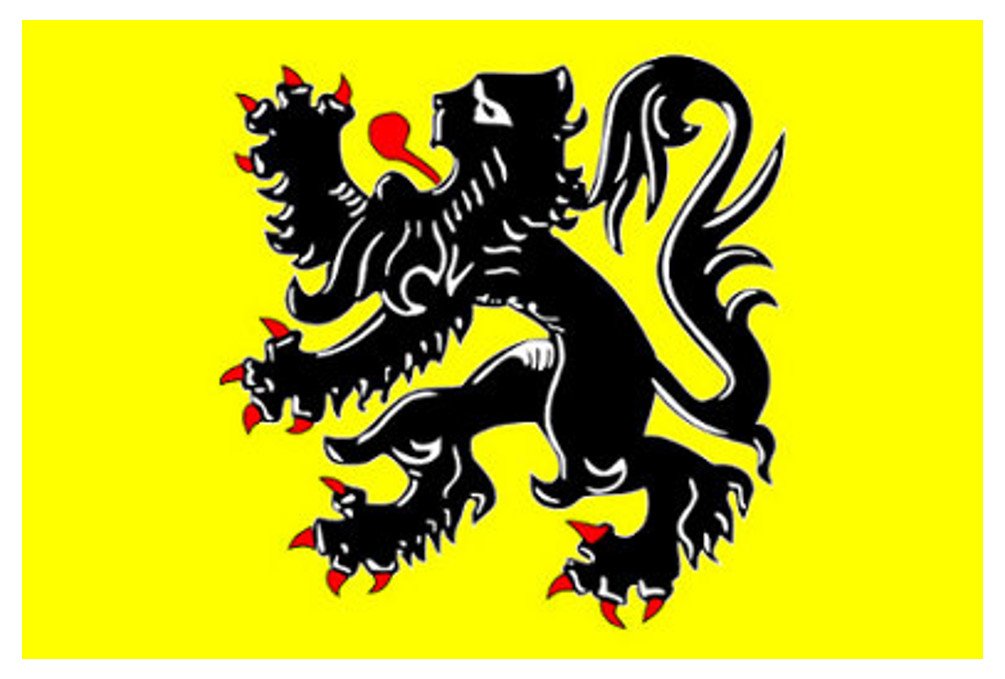 5ft x 3ft Flanders (Lion) Flag
