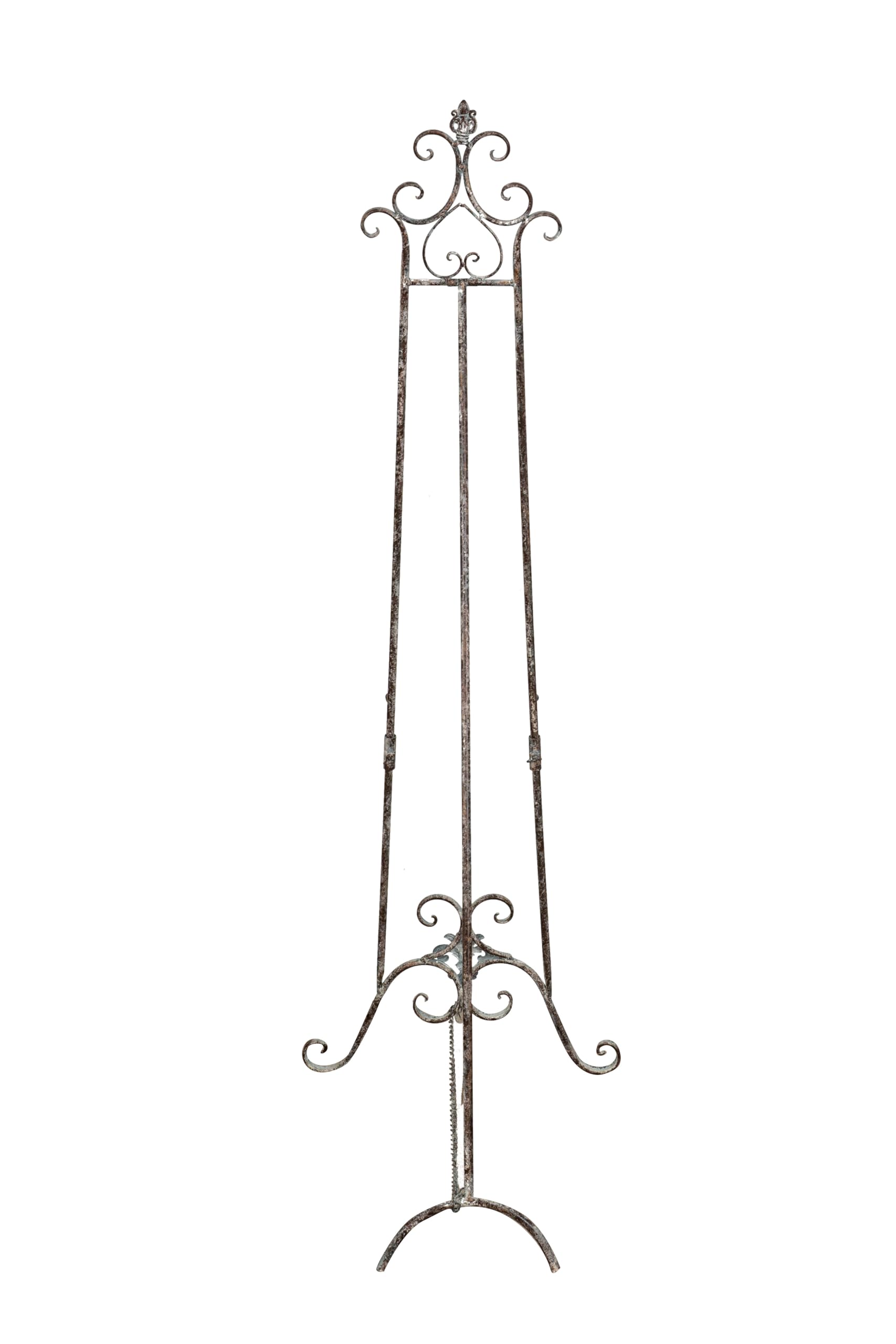 Biscottini Cavalletto Pittura Porta Quadri Da pavimento 148x52x95 - Leggio Porta Menu - Espositore Pubblicitario in Ferro - Portamenu Ristorante - Supporto Lavagne Terra - Cavalletto pittore
