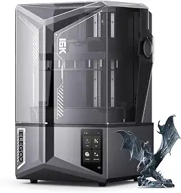 Impressora 3D de resina ELEGOO Saturn 4 Ultra 16K, Aquecimento de tanque inteligente, Impressão de alta velocidade de 150 mm/h, Tamanho de impressão grande de 8,33 × 4,66 × 8,66 polegadas