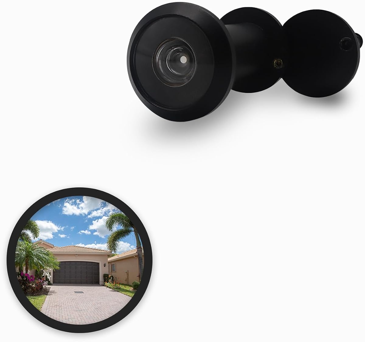 Door Viewer Peephole, Privacy, Black