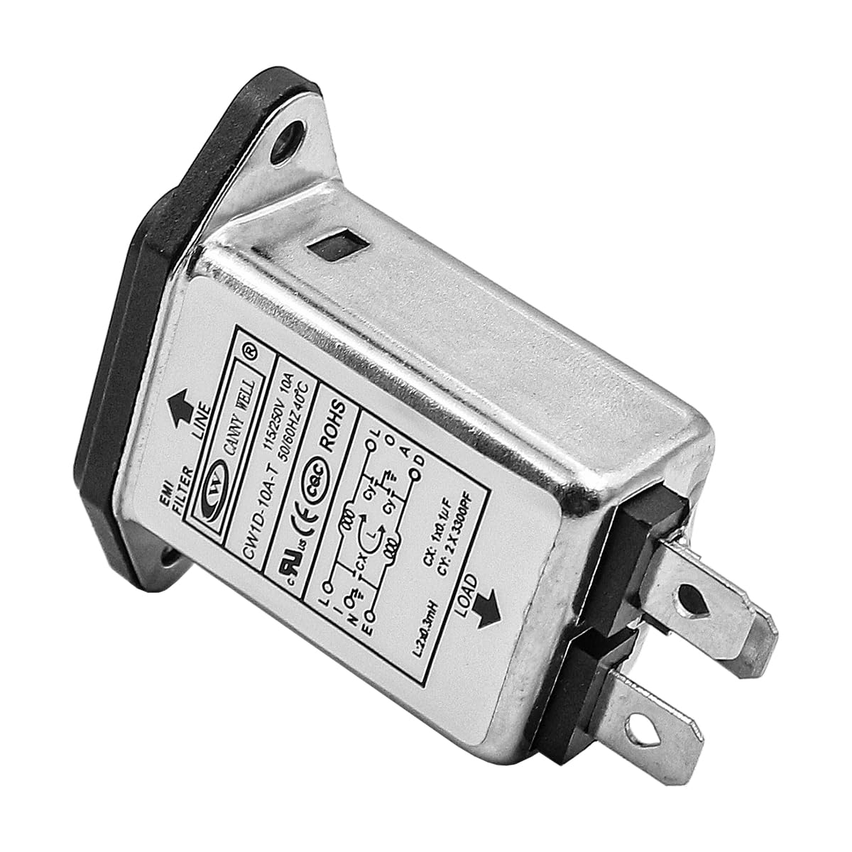 CENPEK Filtro di alimentazione CW1D 10A Monofase AC 220V