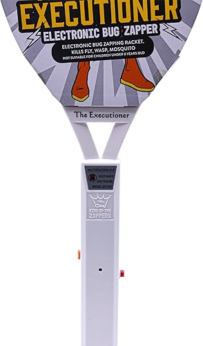 Miniatura 2 de The Executioner Mosquito, avispa, insecto, matamoscas insectos, raqueta eléctrica de una sola capa para un zapping eficiente en interiores y