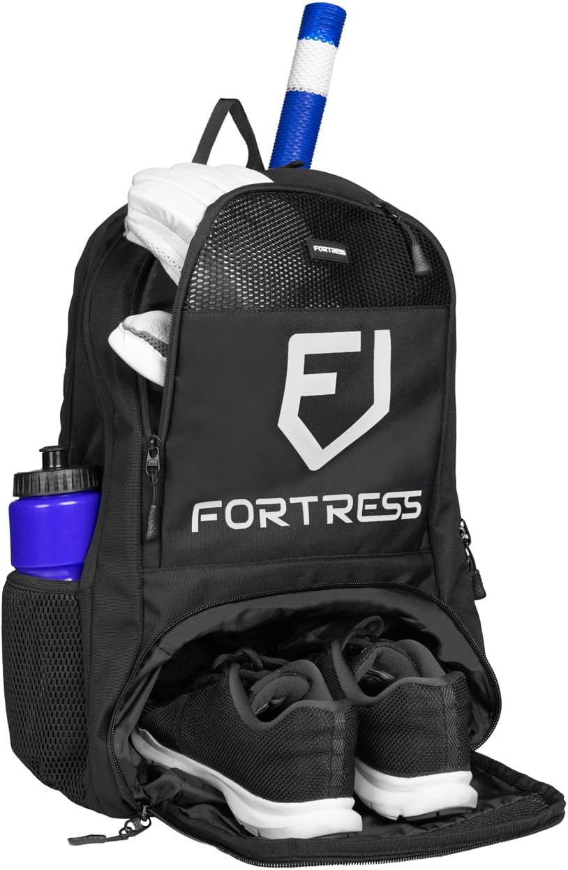 FORTRESS Cricket Backpack | Premium Cricket Bat Bag | Durable Materials | Suitable for Cricket and Baseball Bats