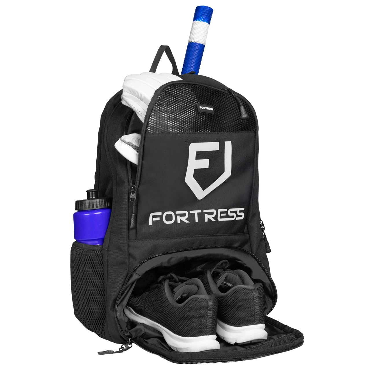 FORTRESS Cricket Backpack | Premium Cricket Bat Bag | Durable Materials | Suitable for Cricket and Baseball Bats
