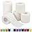 2 Self Adhesive Bandage Wraps, 6pcs Vet Wraps, White, 5 Yard Self Adherent Wraps for Sports, Wrist, Ankle and Swelling