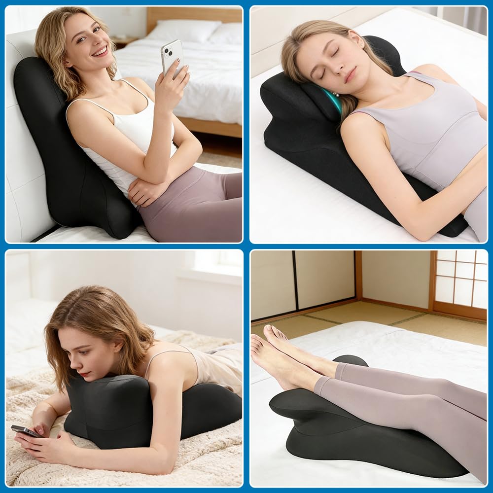 Sex Kissen Für Die Paare, Memory Foam Keilkissen (Schwarz)