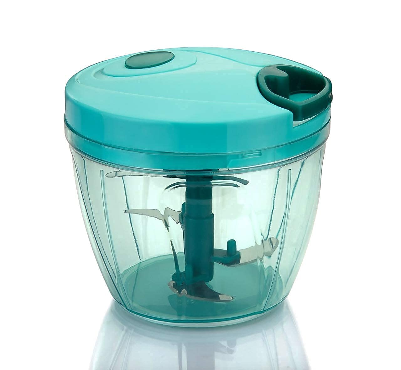 Houvida Manual Food Chopper Vegetable Cutter, Hand String Chopper Onions Cutter for Vegetable Fruits Nuts BPA Free Food Safe Material, 750ML, Multicolor-image-18