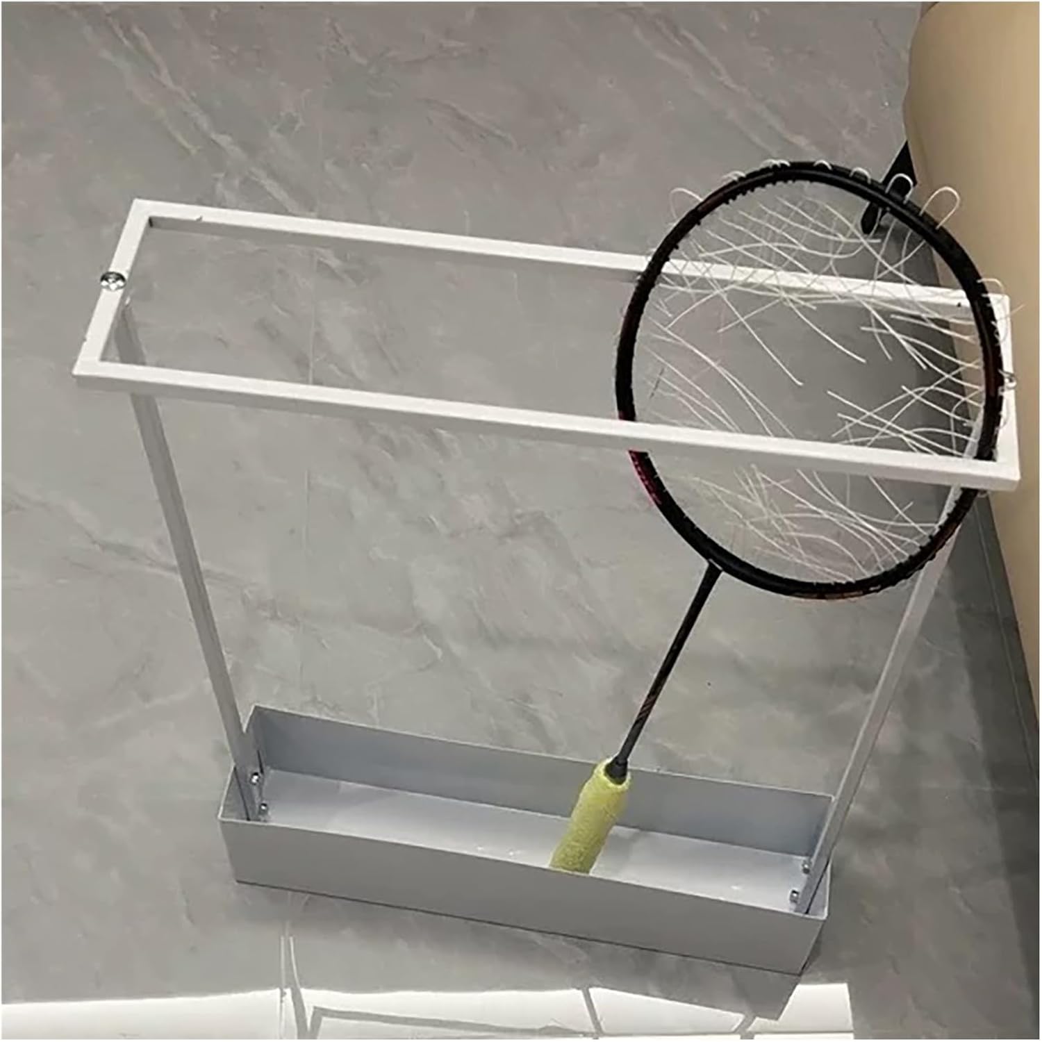 Sport Equipment Organizer- Gym Tennis Racket Storage Rack, Freestanding Tennis Racket Holder Badminton Storage Organizer, for Training Ground Club