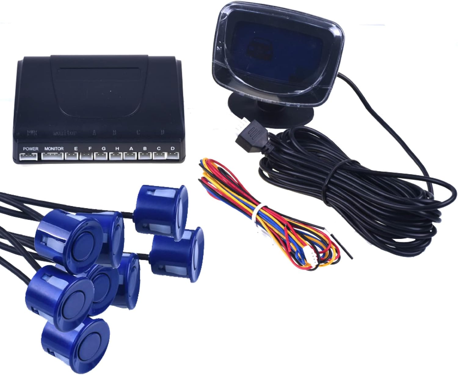 Parking Reversing Car Parking Sensors LED with 8 Sensors Reverse Backup