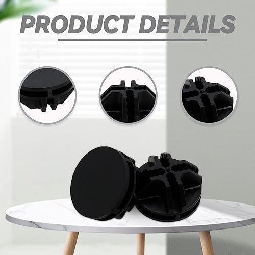 Miniatura 3 de Bonsicoky 32 conectores de plástico negro, conector de cubo de rejilla de alambre para organizador modular de almacenamiento de armario y unidad de