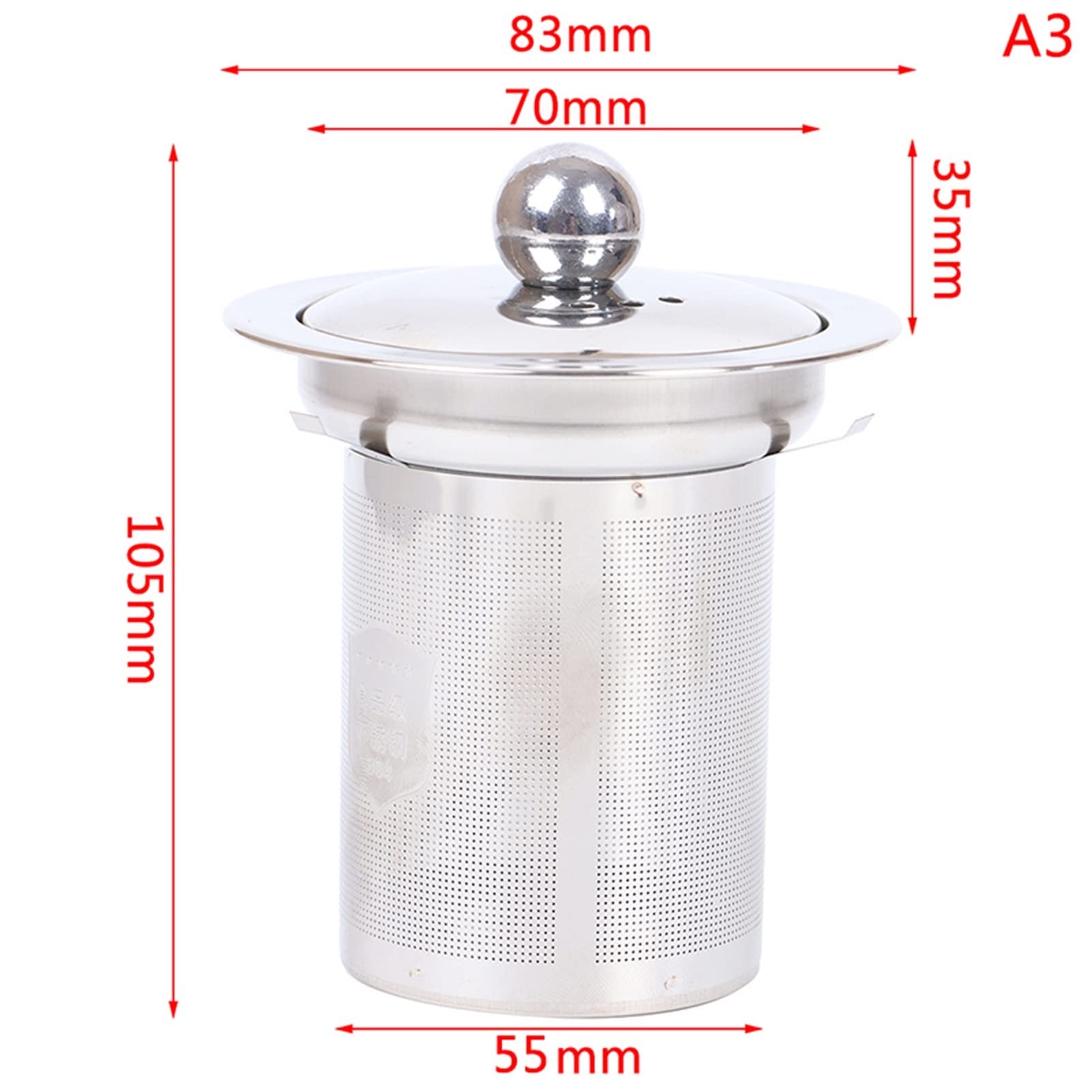 Colador de té plegable de papel de filtro reutilizable, filtro de acero inoxidable, red de té
