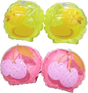 Amosfun 2 Pares Anel De Natação De Braço Flutuadores De Braço Asas De Água Braçadeiras De Braço Flutuador De Bebê Flutuador De Natação Infantil Infláveis Para Crianças Braçadeiras De
