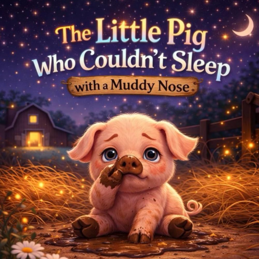 The Little Pig Who Couldn’t Sleep with a Muddy Nose: A Cozy Bedtime Tale for Kids Who Struggle to Sleep (Sleepy Little Animals)